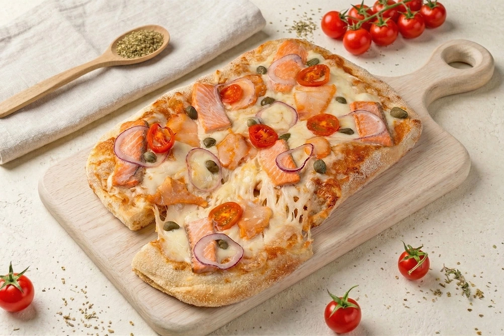 пицца с рыбой