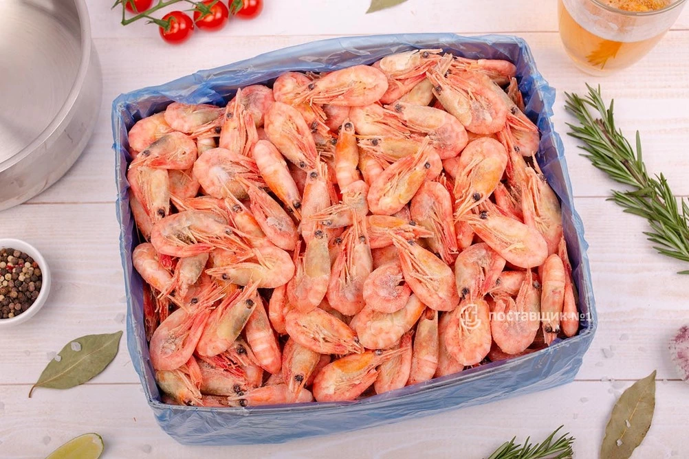коробка креветок