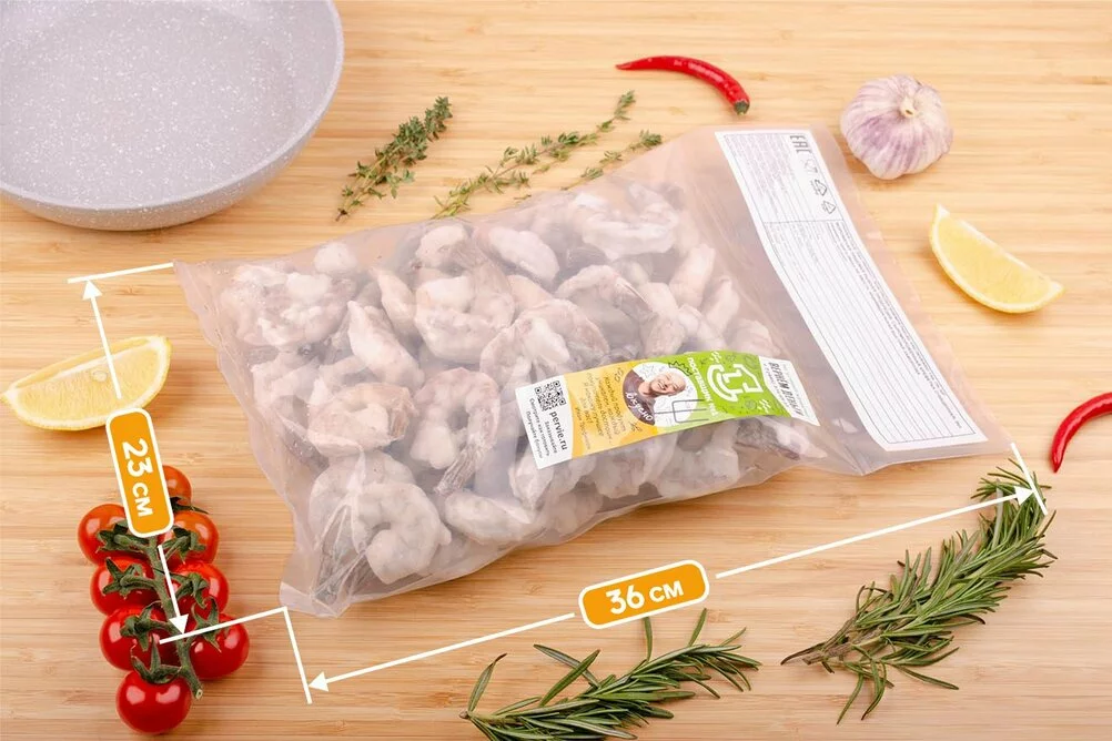 упаковка креветок