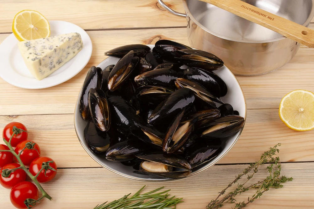 голубые мидии