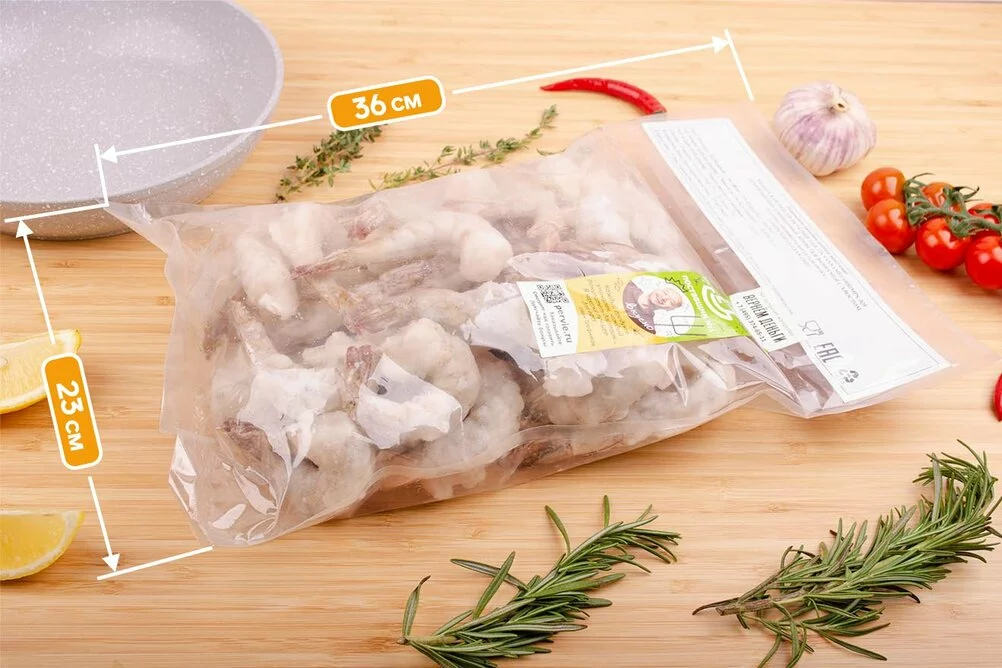 упаковка креветок