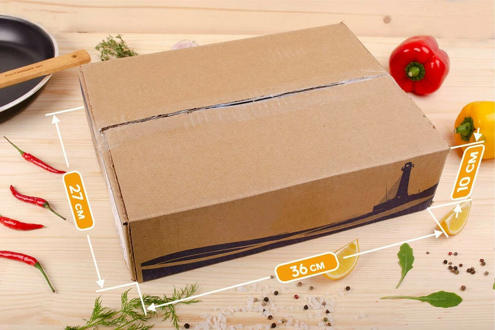 коробка минтая