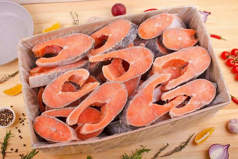 форель стейки оптом коробка