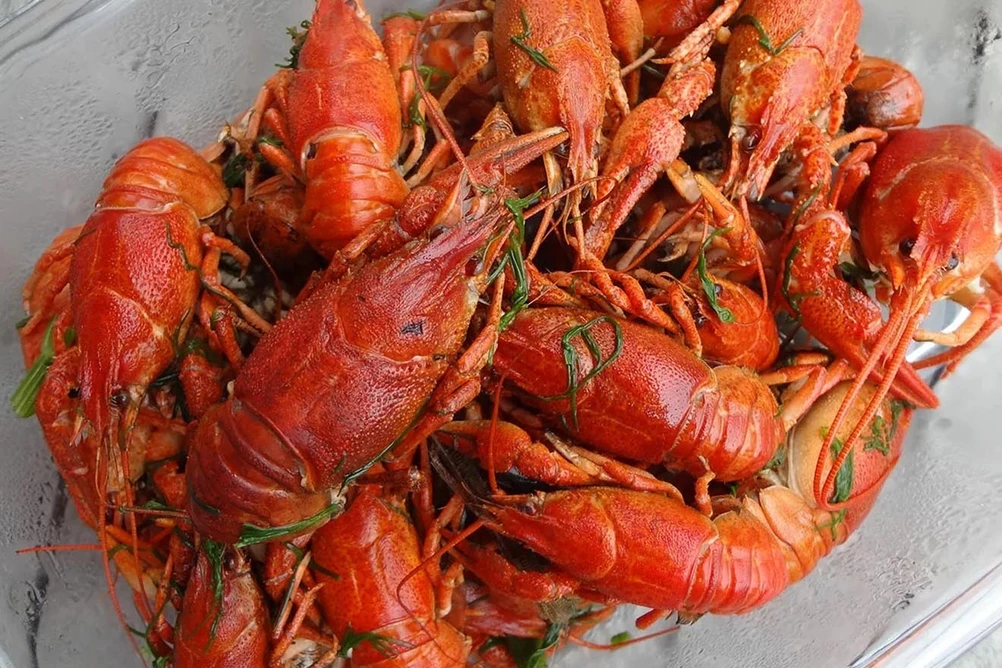 раки с укропом