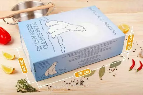 коробка креветок