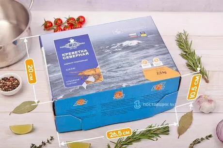 коробка креветок 2.5 кг