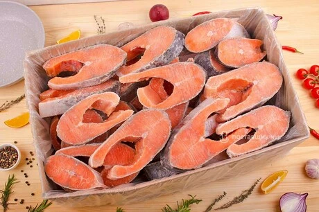 форель стейки оптом коробка