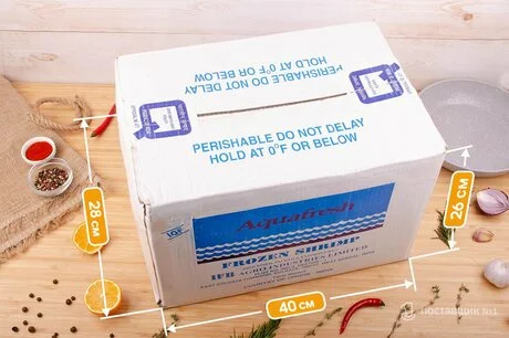 коробка креветок