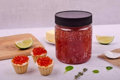 икра кижуча тарталетки